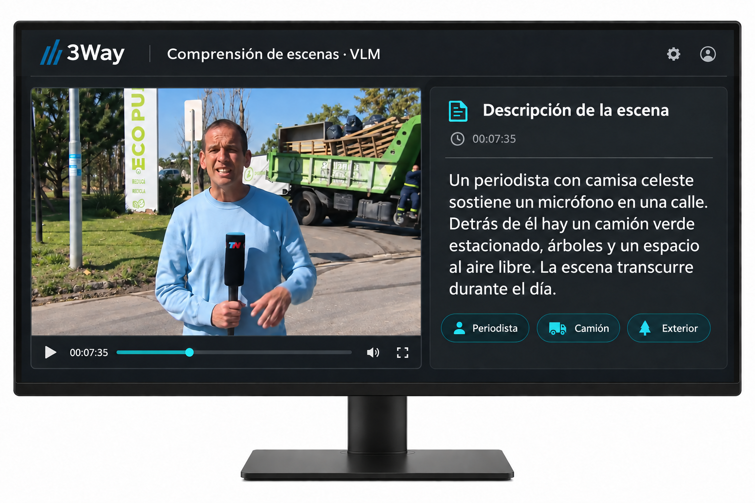 Comprensión de escenas · VLM en ViDeus